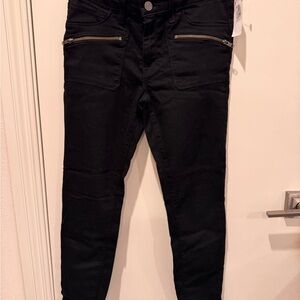 Joie Black Women's Jeans with Zipper Accents